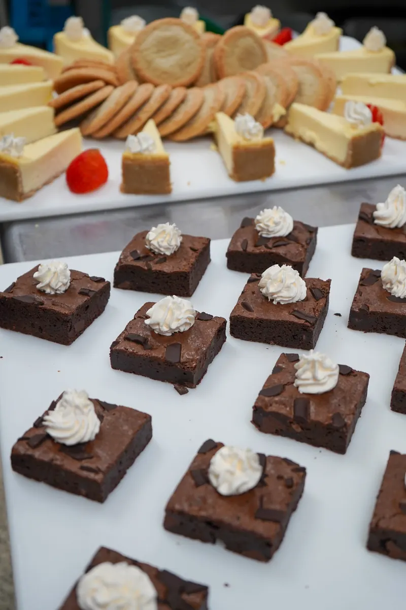 Brownies, cheesecake and cookies