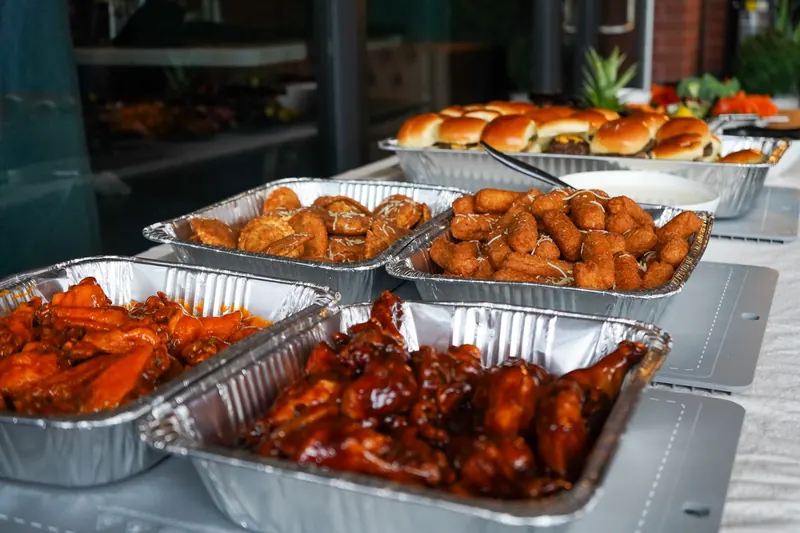 Wings, ravioli, cheese sticks and sliders
